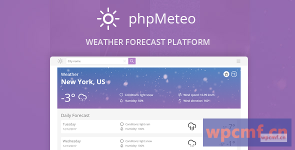 phpmeteo v2.0    天气预报平台 可代汉化