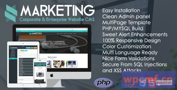 Marketing V1.0.1    企业和企业网站CMS 可代汉化