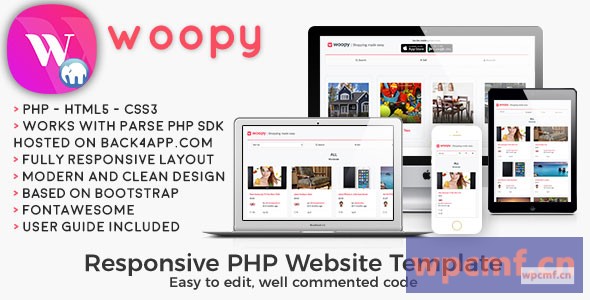 Woopy     PHP列表+聊天Web模板 可代汉化