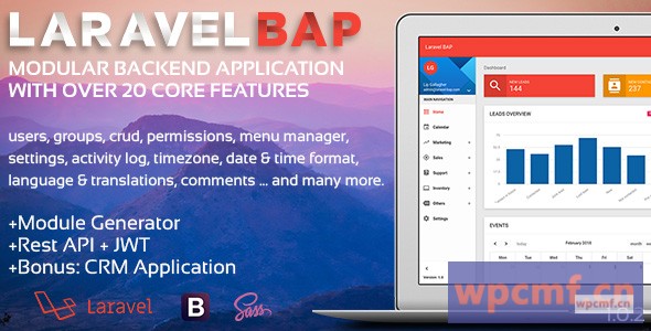 Laravel Bap V1.0.3    模块化应用平台和CRM 可代汉化