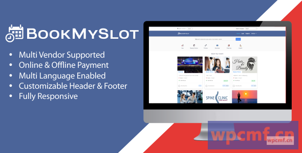 BookMySlot v1.1.0 多供应商预约PHP软件 可代汉化