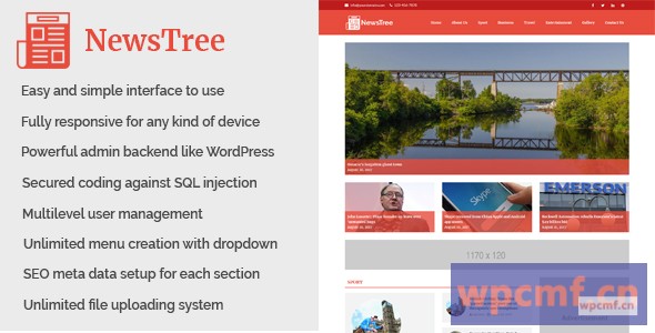 新闻树 杂志和新闻门户网站CMS 可代汉化