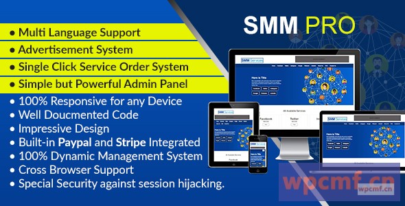 SMM专业动态社交媒体营销服务脚本 可代汉化