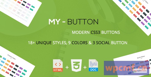 MyButton    现代CSS3按钮集合 可代汉化