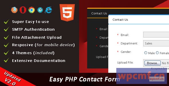 简易PHP联系表单脚本v2.3 可代汉化