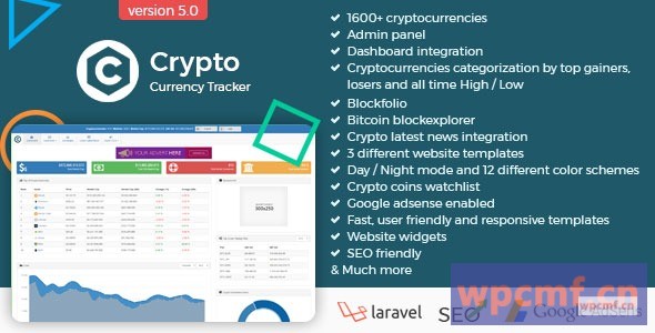 加密货币跟踪器V5.3    实时价格，图表，新闻，ico等等 可代汉化