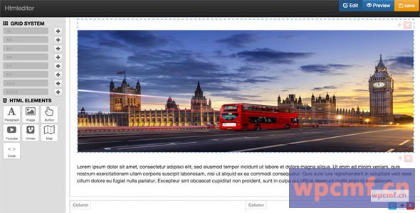 拖放网页HTML内容构建器 可代汉化
