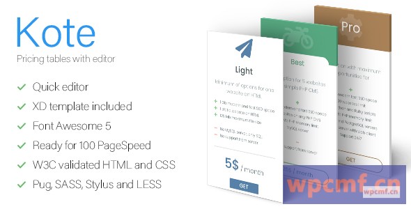 KOTE    具有编辑的定价表 可代汉化