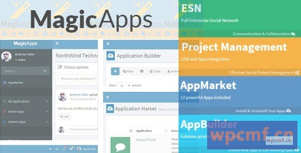 MagicApps    项目管理+ ESN + Apps + AppBuilder 可代汉化
