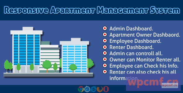 响应式公寓管理系统 可代汉化