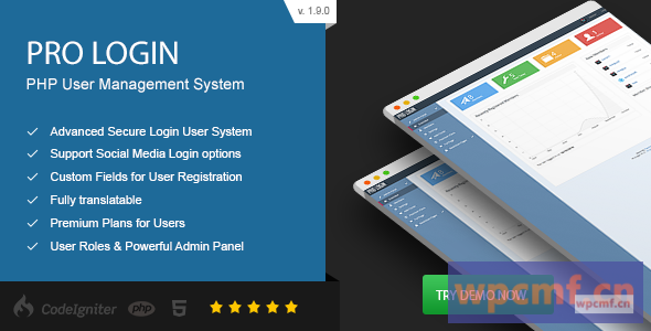 PRO登录V1.9.0    高级安全PHP用户管理系统 可代汉化