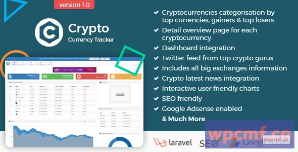 加密货币跟踪器 实时价格、图表、新闻、ICO等 可代汉化