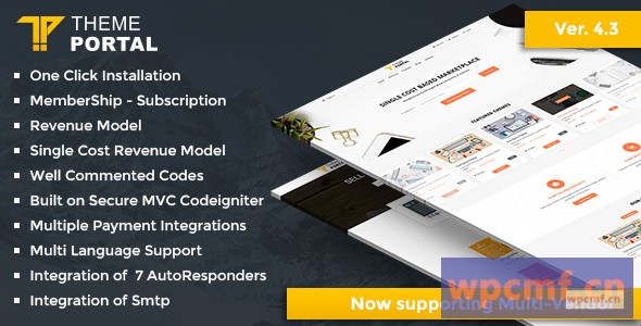 主题门户网站Marketplace V4.3    销售数码产品，主题，插件，脚本 可代汉化