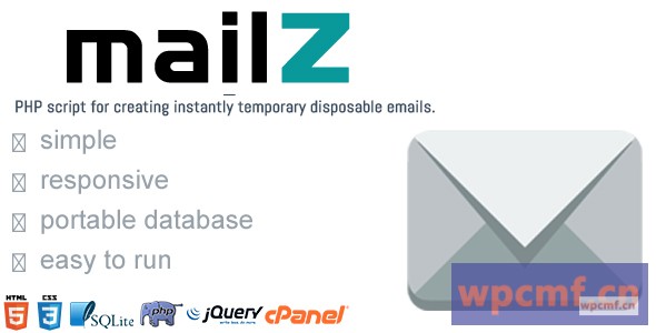 Mailz    简单的一次性临时电子邮件 可代汉化