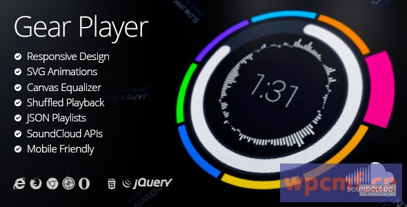 齿轮HTML5音频播放器 可代汉化