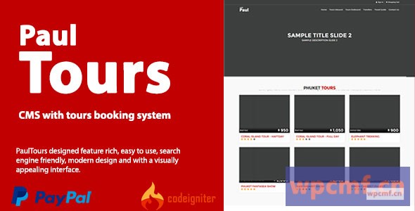 Paultours     CMS与旅游和转移预订系统 可代汉化