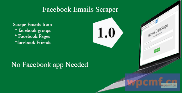 Facebook组/页面/配置文件电子邮件刮刀1.1 可代汉化