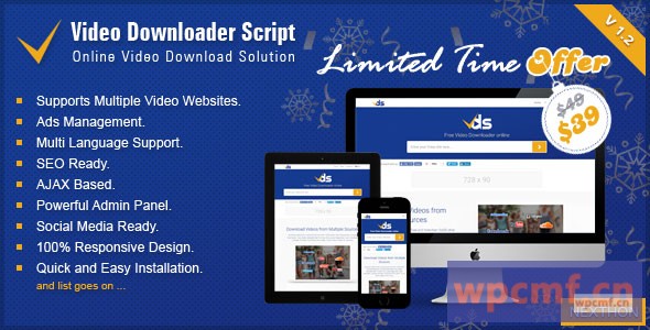 视频下载脚本v1.2    全部在一个视频下载器中 可代汉化