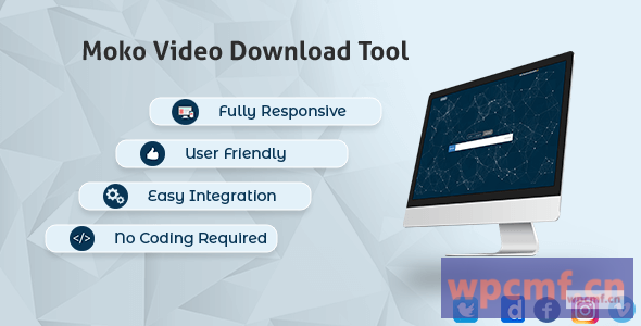 Ultimate Video Downloader v2.0     Facebook，Instagram，Twitter，Vimeo，Dailymotion 可代汉化