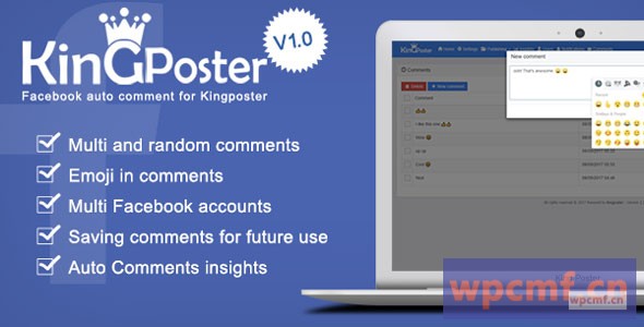 脸书自动评论1.1.6版    国王海报模块 可代汉化
