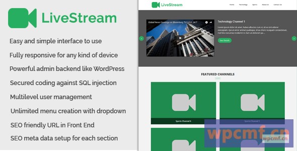 Livestream    实时通道和直播网站 可代汉化