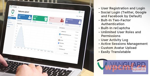 Vanguard V2.1.0    高级PHP登录和用户管理 可代汉化