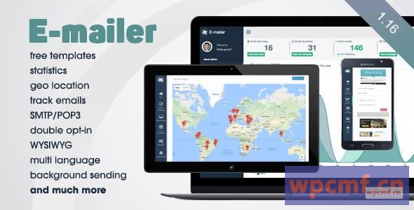 电子邮件v1.16    使用分析+地理位置的时事通讯和邮寄系统 可代汉化