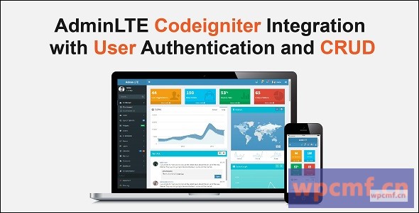 具有adminlte集成+登录身份验证+用户Crud的码 可代汉化