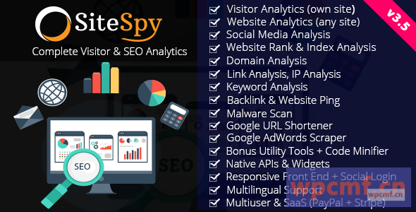 SiteSpy V3.5    完整的访客和SEO分析 可代汉化