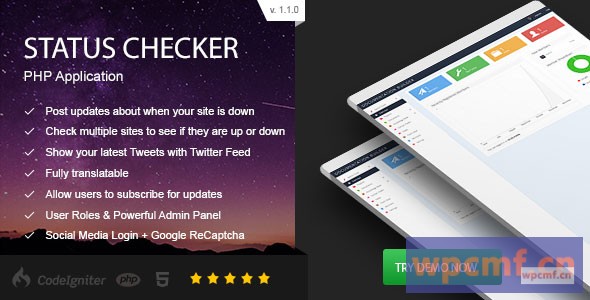 状态检查器v1.1.0 PHP站点服务器状态 可代汉化