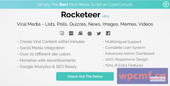 Rocketeer v6.1 病毒媒体列表、投票、测验、新闻和视频 可代汉化