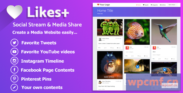 喜欢加 社交流和媒体分享 可代汉化