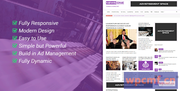 Newsone    报纸杂志和博客的创意解决方案 可代汉化