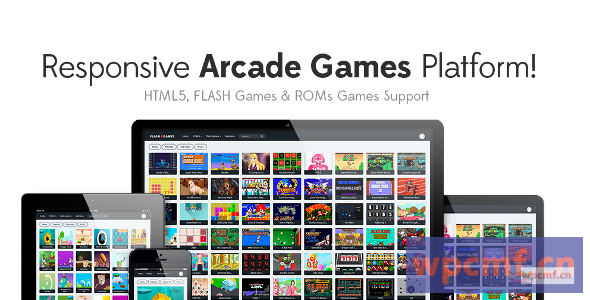 响应HTML5、Flash游戏和ROMs游戏平台 街机游戏脚本v1.2.1 可代汉化