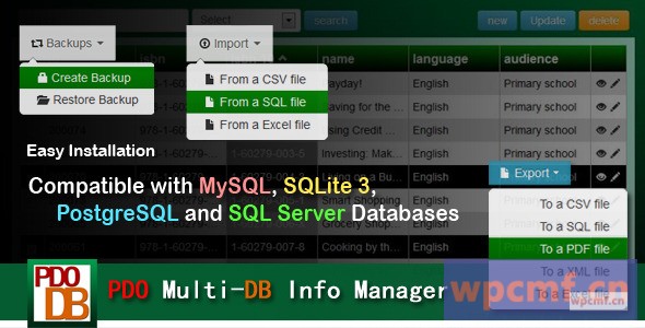 PDO多数据库信息管理器 可代汉化