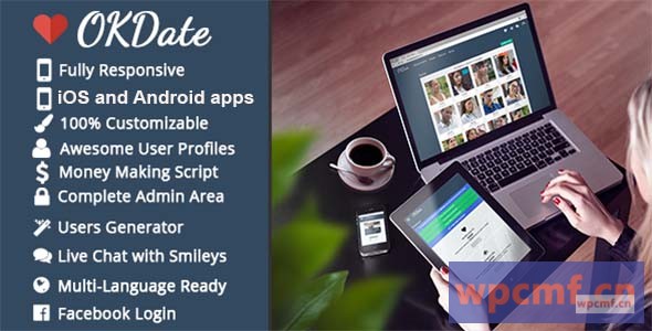 Okdate V2.1    完整的约会平台：网站，iOS / Android应用程序，后端 可代汉化