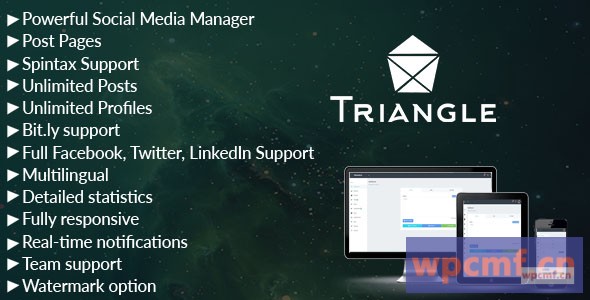 三角 脸书、推特、领英社交媒体经理 可代汉化