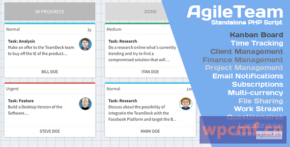 带有看板v3.3.0的自由职业者AgileTeam办公室 可代汉化