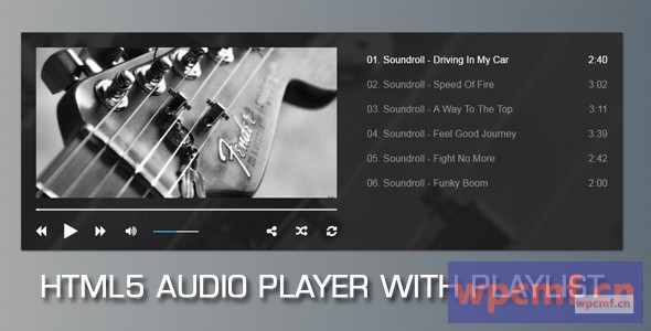 带播放列表V2的音频播放器 可代汉化