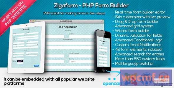 ZigaForm     PHP Form Builder    联系与调查 可代汉化