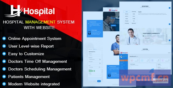 医院   与网站医院管理系统 可代汉化