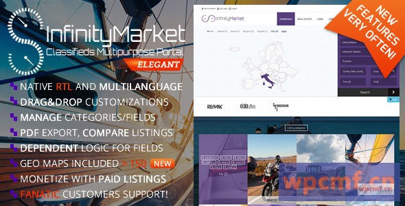 分类广告多用途门户 无限市场 可代汉化