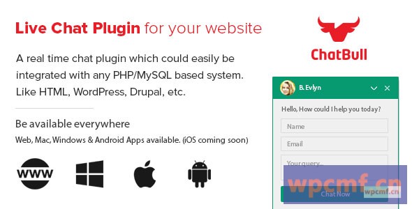 支持聊天 使用桌面和移动应用的PHP实时聊天 可代汉化