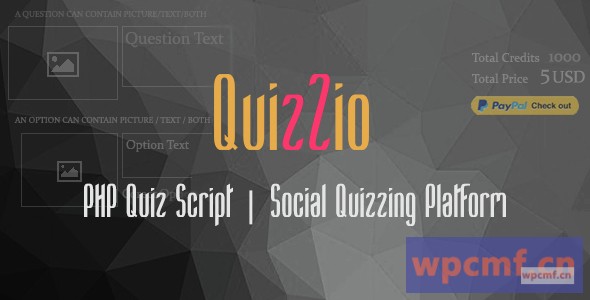 Quizzio     PHP测验网站脚本|病毒社会测验 可代汉化