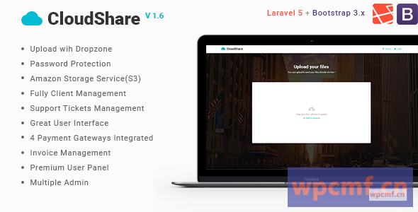 CloudShare v1.6    在线文件共享应用程序 可代汉化