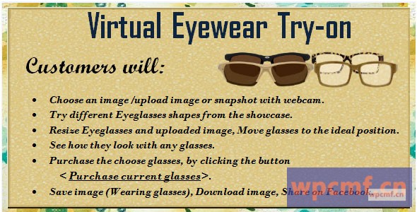 虚拟眼镜试穿 可代汉化
