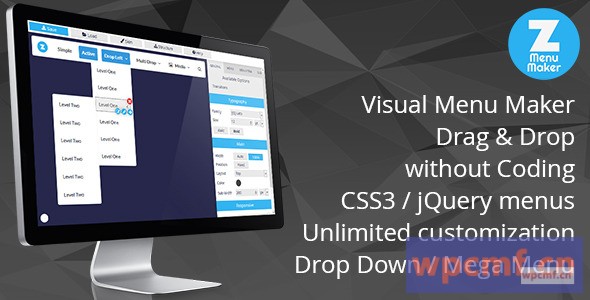 Z菜单制作者   下拉和Mega菜单 可代汉化