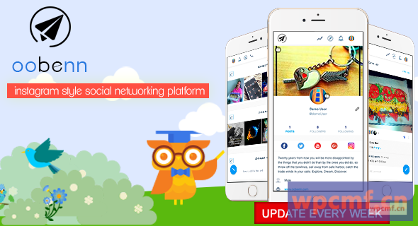 Oobenn Instagram风格社交网络脚本 可代汉化