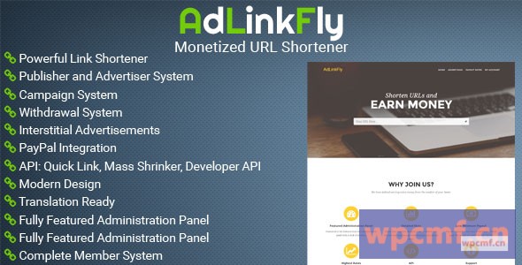 AdLinkFly v2.5.1 货币化网址缩写 可代汉化