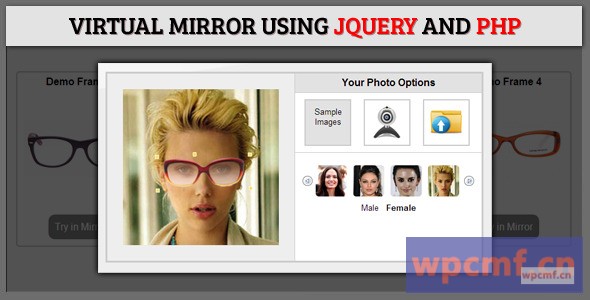 使用jQuery和PHP的虚拟镜像 可代汉化